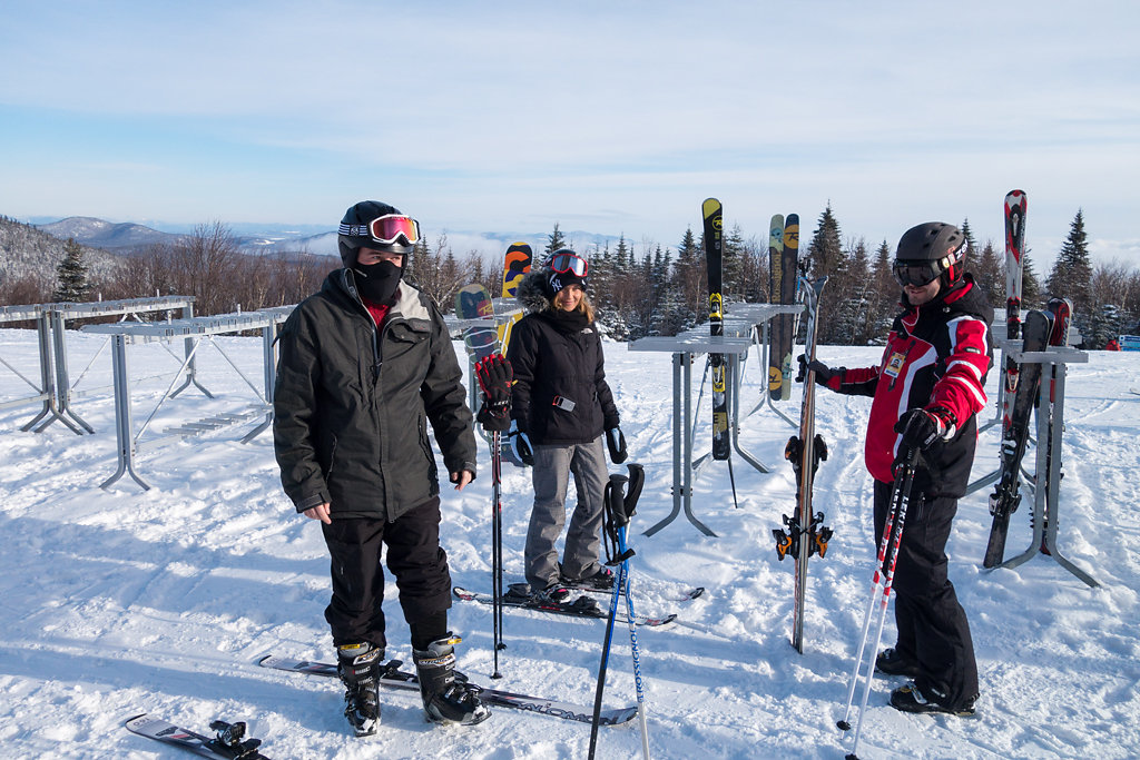 Massif Charlevoix sur les pistes de ski