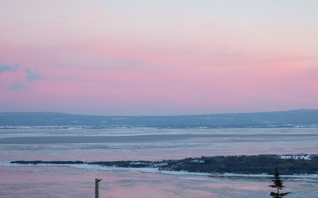 Baie de Charlevoix en hiver