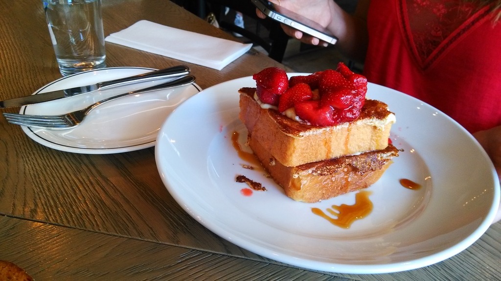 Pain perdu aux fraises