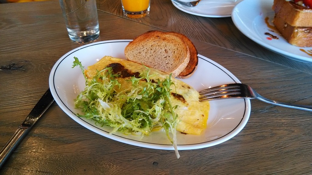 Omelette aux champignons Meson